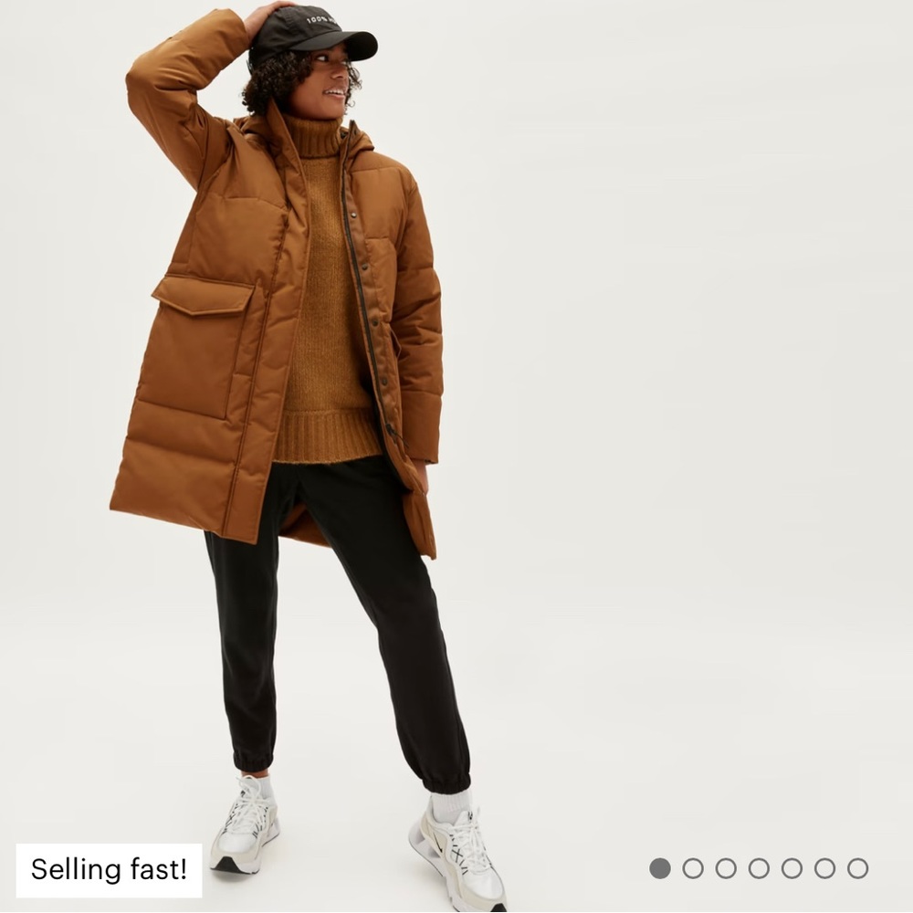 Women's Brown Puffer Coat - Picture 2 of 9
